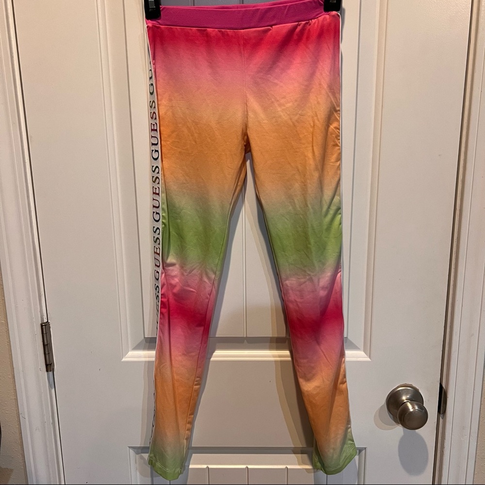 Girls Guess Tie Dye Active Leggings